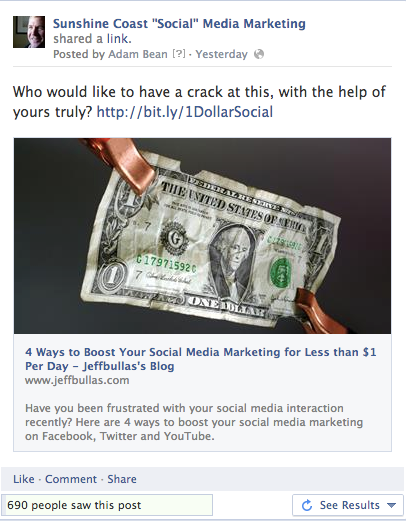 Jeff Bullas 4 ways to boost your Social Media Marketing for less than $1 per day