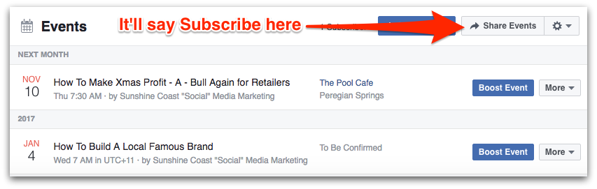 Click here to see Beanies Facebook Events Page